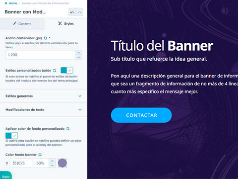 High level of personalization